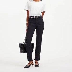 Madewell Black High-Rise Stovepipe Jeans (2023) NWT